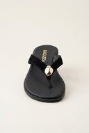 RAGAZZA - Suede Leather Sandals - Black Suede