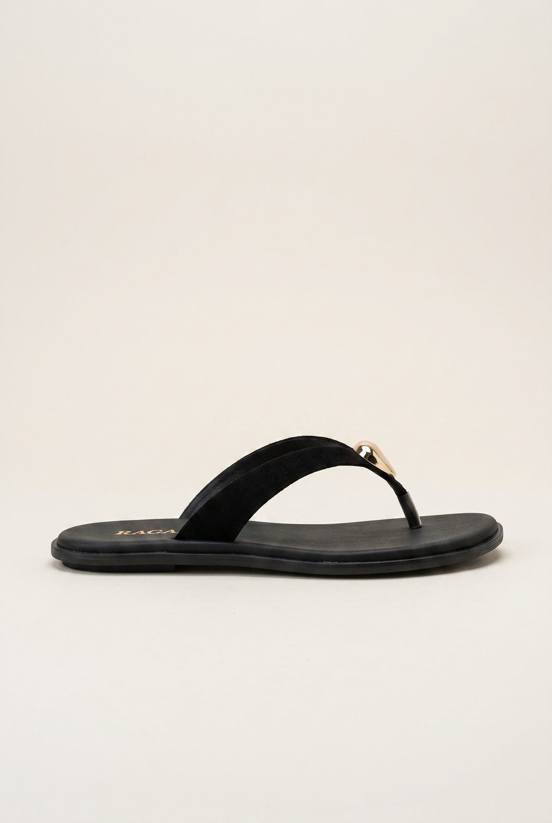 RAGAZZA - Suede Leather Sandals - Black Suede