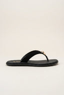 RAGAZZA - Suede Leather Sandals - Black Suede