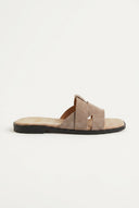 TFP - Suede Leather Sandals Slide Strap - Sand Suede
