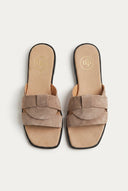 TFP - Suede Leather Sandals Slide Strap - Sand Suede