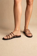 Estil - Suede Leather Sandals with Strass - Brown Suede