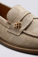 Ideal shoes - Suede Loafers - Beige Suede