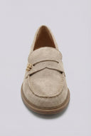 Ideal shoes - Suede Loafers - Beige Suede