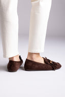 ERYNN - Suede Loafers - Brown Suede