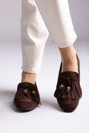 ERYNN - Suede Loafers - Brown Suede