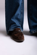 Ideal shoes - Suede Loafers - Brown Suede