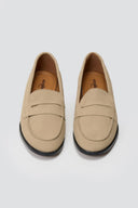 Suede Loafers Flat - Beige Suede - thefashionproject.gr - Stephan