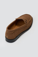 Suede Loafers Flat - Brown Suede - thefashionproject.gr - Stephan