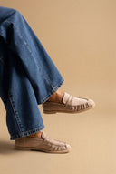 Ideal shoes - Suede Loafers - Taupe Suede