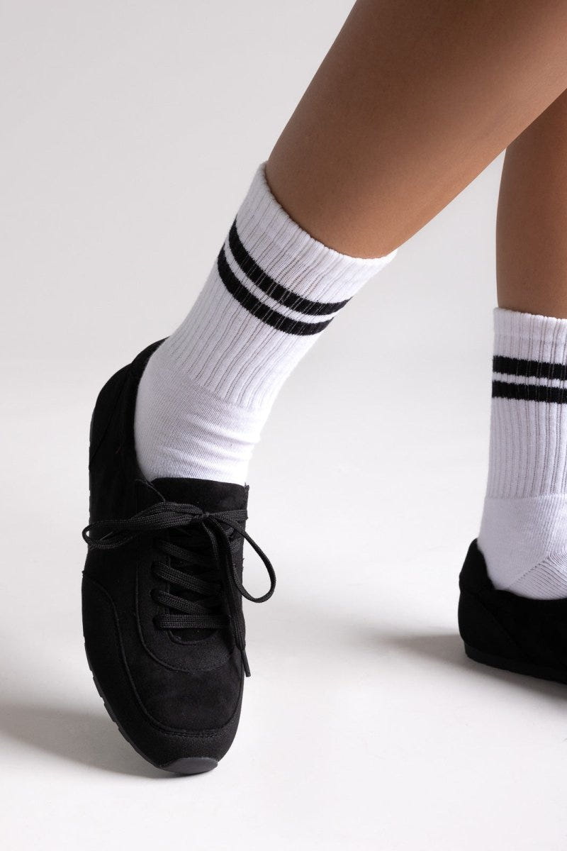 Suede Low - Top Sneakers - Black Suede - thefashionproject.gr - Ideal shoes