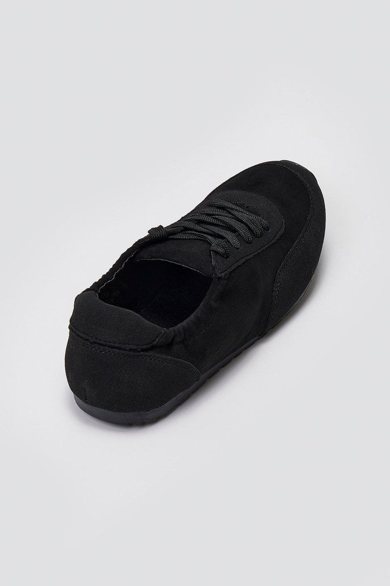 Suede Low - Top Sneakers - Black Suede - thefashionproject.gr - Ideal shoes