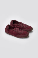 Suede Low - Top Sneakers - Burgundy Suede - thefashionproject.gr - Ideal shoes