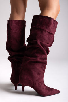 Burgundy Suede