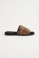 TFP - Suede Sandals Fringe Detail - Sand Suede