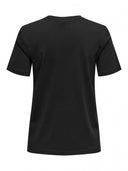 T-shirt με ανανά και παγιέτες ONLY 15346726 - Μαύρο - thefashionproject.gr - ONLY