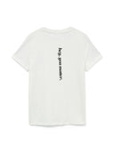 T-shirt με στάμπα στην πλάτη Vero Moda - Λευκό/Μαύρο - thefashionproject.gr - VERO MODA