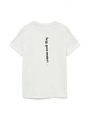 T-shirt με στάμπα στην πλάτη Vero Moda - Λευκό/Μαύρο - thefashionproject.gr - VERO MODA