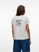 T-shirt με στάμπα Vero Moda 10325914 - Λευκό - thefashionproject.gr - VERO MODA