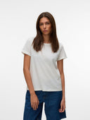 T-shirt με στάμπα Vero Moda 10325914 - Λευκό - thefashionproject.gr - VERO MODA