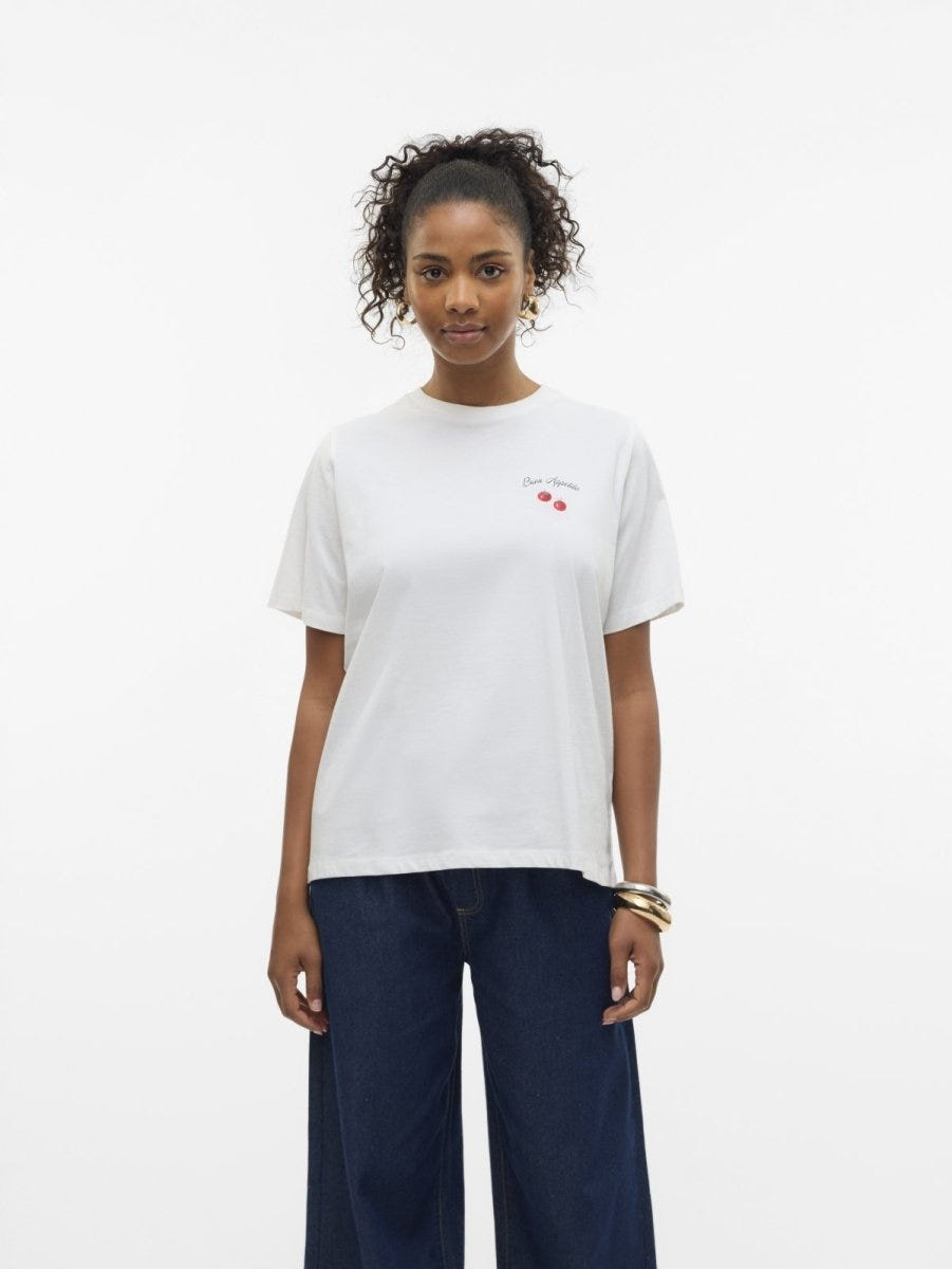 T-shirt με στάμπα Vero Moda 10329799 - Λευκό - thefashionproject.gr - VERO MODA