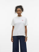 T-shirt με στάμπα Vero Moda 10329799 - Λευκό - thefashionproject.gr - VERO MODA