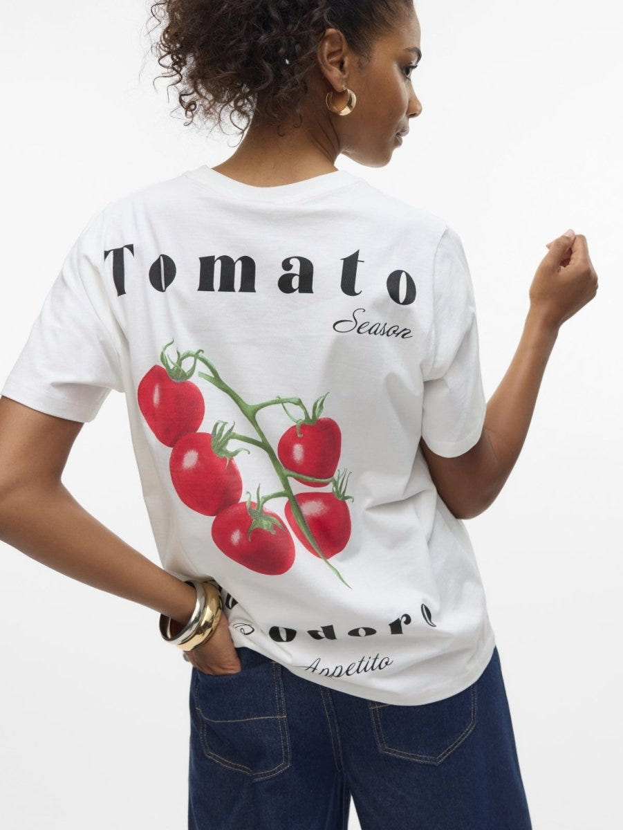 T-shirt με στάμπα Vero Moda 10329799 - Λευκό - thefashionproject.gr - VERO MODA