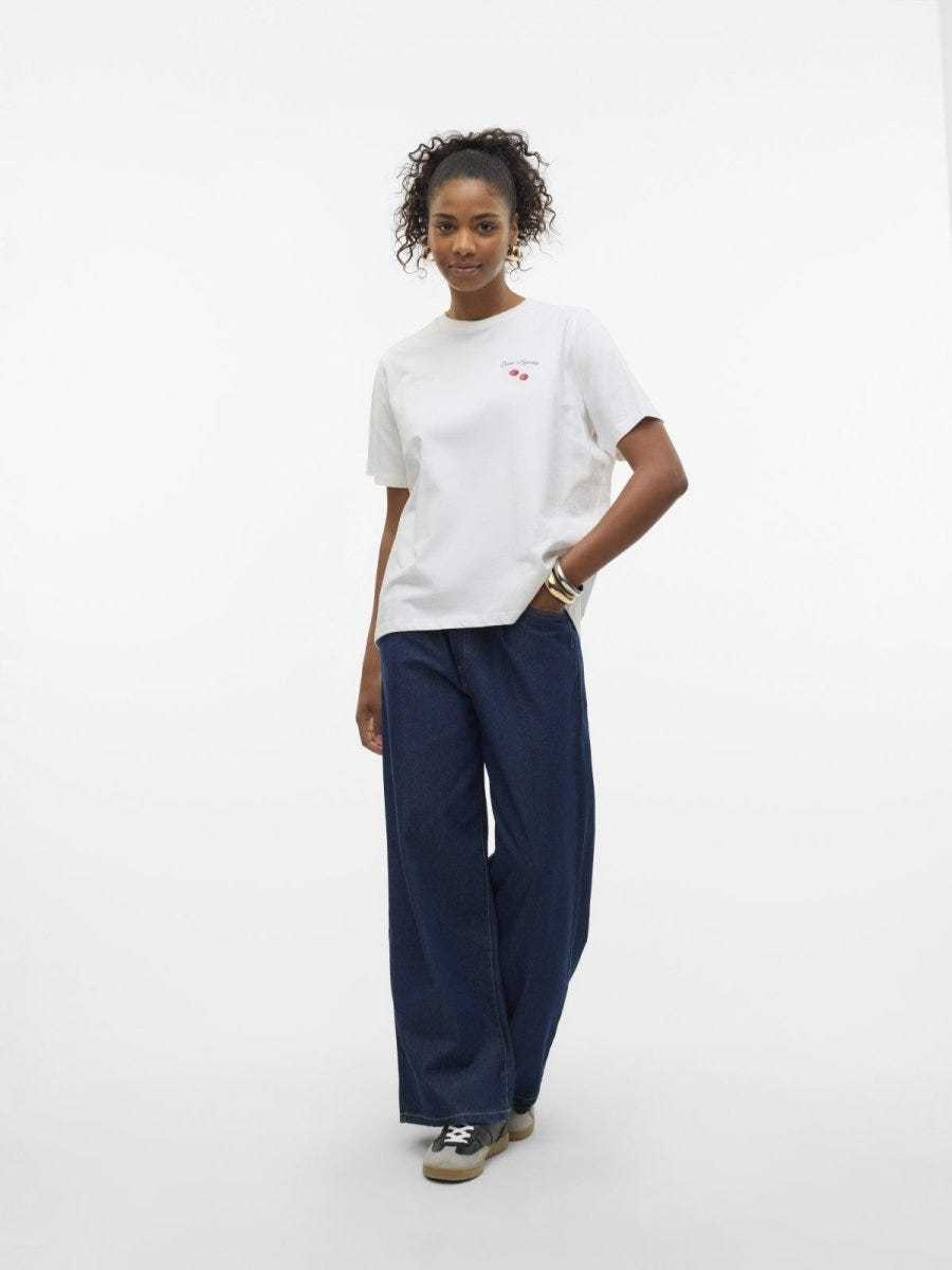 T-shirt με στάμπα Vero Moda 10329799 - Λευκό - thefashionproject.gr - VERO MODA