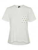 T-shirt με τσεπάκι Vero Moda 10322565 - Λευκό - thefashionproject.gr - VERO MODA
