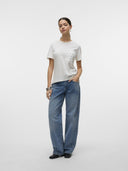 T-shirt με τσεπάκι Vero Moda 10322565 - Λευκό - thefashionproject.gr - VERO MODA