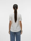 T-shirt με τσεπάκι Vero Moda 10322565 - Λευκό - thefashionproject.gr - VERO MODA