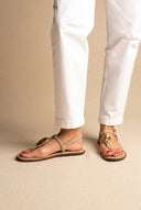RAGAZZA - T - Strap Sandals - Beige Suede