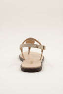 RAGAZZA - T - Strap Sandals - Beige Suede