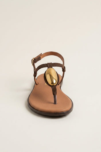 RAGAZZA - T - Strap Sandals - Brown Suede