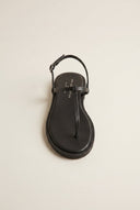 TFP - T Strap Sandals Buckle Closure - Black Matte