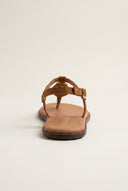 RAGAZZA - T - Strap Sandals - Tan Suede