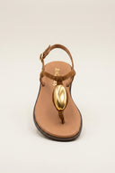 RAGAZZA - T - Strap Sandals - Tan Suede