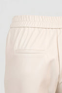 ONLY - Tapered Pants Elastic Waist - Beige