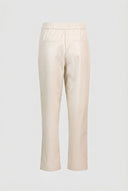 ONLY - Tapered Pants Elastic Waist - Beige