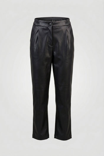 ONLY - Tapered Pants Elastic Waist - Black