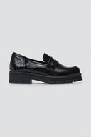 TFP Chunky Loafers Lug Sole - Black Patent - thefashionproject.gr - TFP