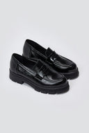 TFP Chunky Loafers Lug Sole - Black Patent - thefashionproject.gr - TFP