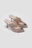 TFP Glitter Mules - Champagne Glitter - thefashionproject.gr - TFP
