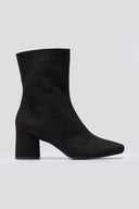 TFP Low Heel Ankle Boots - Black Suede - thefashionproject.gr - TFP