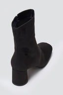 TFP Low Heel Ankle Boots - Black Suede - thefashionproject.gr - TFP