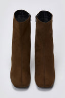 TFP Low Heel Ankle Boots - Olive Suede - thefashionproject.gr - TFP