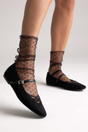 TFP Mary Jane Ballet Flats - Black Suede - thefashionproject.gr - TFP