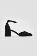 TFP Open Side Pumps - Black Suede - thefashionproject.gr - TFP