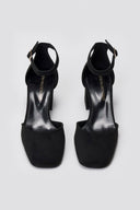 TFP Open Side Pumps - Black Suede - thefashionproject.gr - TFP