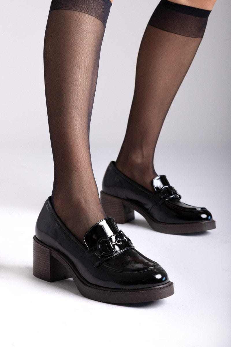 TFP Patent Leather Loafers - Black Patent - thefashionproject.gr - TFP